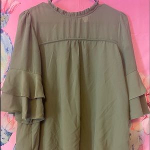 High Neck Monteau Blouse